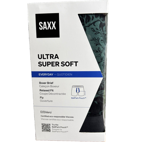 Saxx 2 Pack Size Small Ultra Super Soft Boxer Briefs Men's Underwear 5 in Inseam - Picture 1 of 7